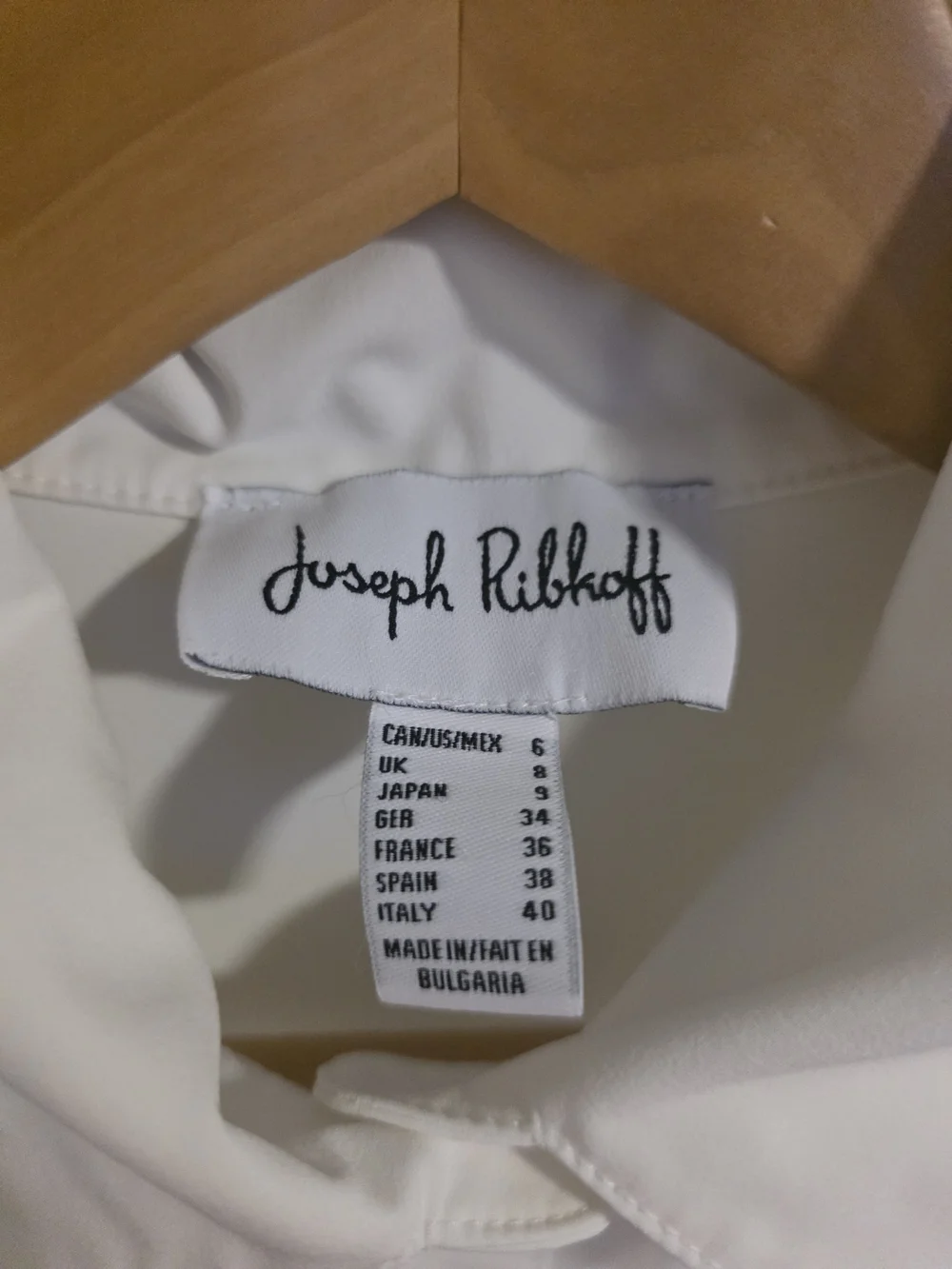 Joseph Ribkoff White Tiered Blouse Size 6 Button Front Ruffle Tunic Top - Picture 4 of 9